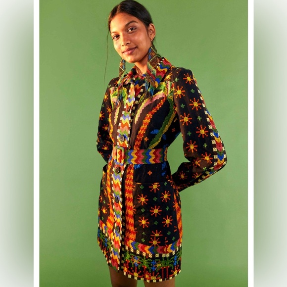 Brand new with tag Farm Rio Linen Blend Dress - Picture 6 of 6